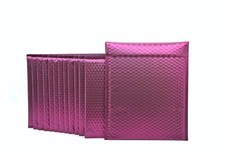 200 #2 Matte Metallic Bordeaux Poly Bubble Mailers 8.5x12 (Inner 8.5x11)