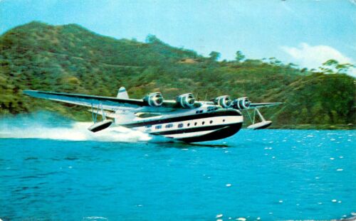 SEAPLANE, FLYING BOAT, CATALINA ISLAND, CALIFORNIA, VINTAGE POSTCARD (SV 160) - Picture 1 of 2