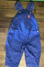Vtg Gymboree Overalls 18-24 Months Purple Sports 100 Cotton