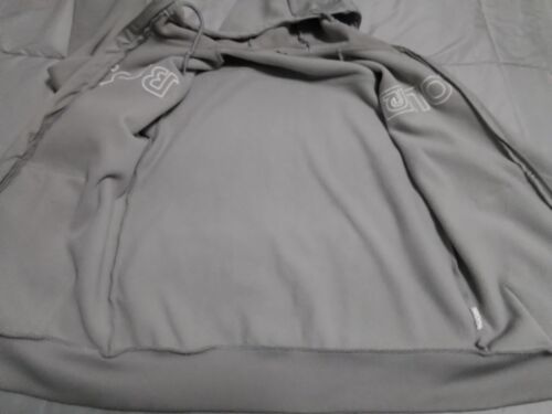 BURTON Giacca Adulto Grigio Medio Full Zip Felpa con Cappuccio Spellout Maglione Uomo - Foto 3 di 7
