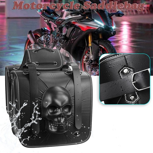 Motorcycle Saddle Bags Tool Side Bags Fit For Honda Rebel Saddlebags & Panniers - Picture 9 of 23