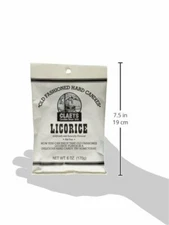 Claeys Candies Licorice Old Fashioned Hard Candy Fat-Free 6 Ounce (1-Bag)