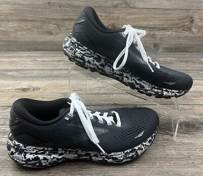 Brooks Ghost 15 Mens Size Running Shoes Black Ebony Oyster Camo