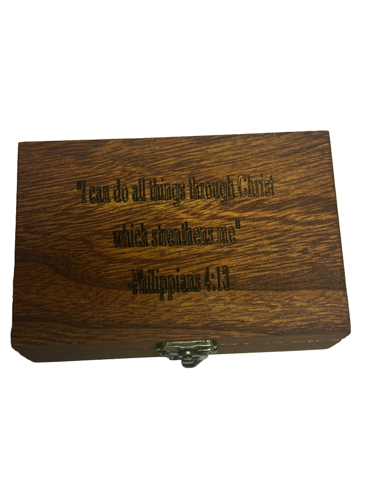 Philippians 4:13 Custom Engraved Jewelry Box-image