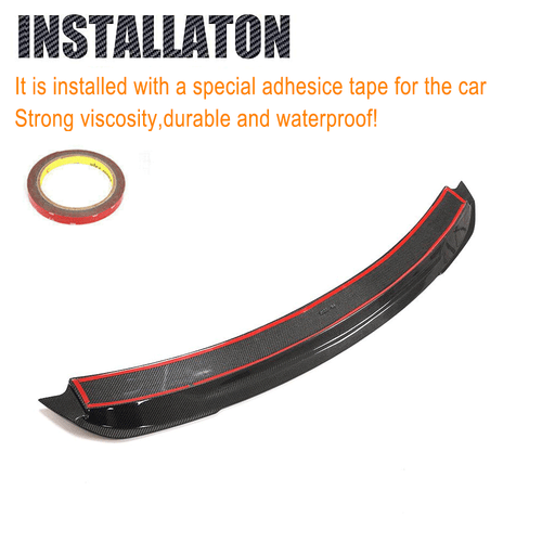 Fit For Ford Mustang Coupe 2015-2020 REAL Carbon Rear Trunk Spoiler Lid Wing - Picture 11 of 13