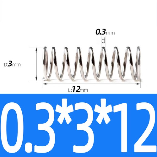 Compression Spring Steel 0.2 - 1mm Wire Dia 2mm - 12mm OD Small Pressure Springs - Picture 9 of 130