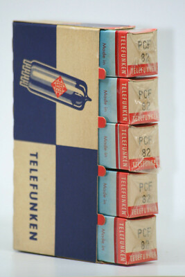 PCF82 TELEFUNKEN TUBE TUBE röhre NOS NEU NEW SEALED 9U8A 9EA8 9U8 TRIODE PENTODE