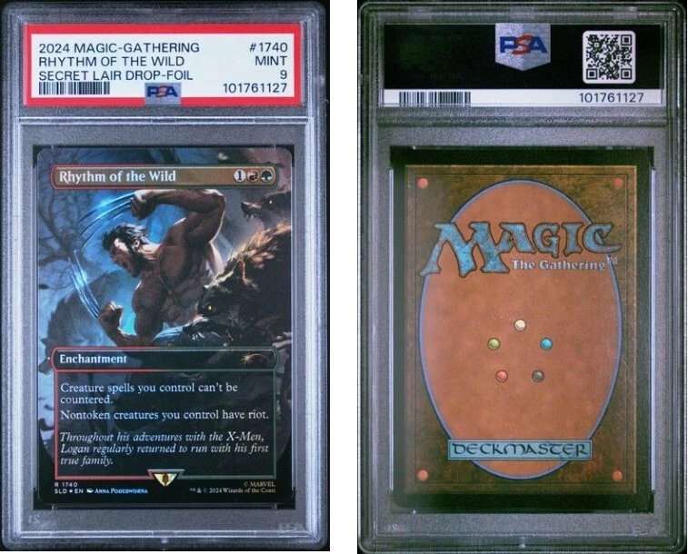 MTG PSA 9 *Foil X Marvel's Wolverine "Rhythm of the Wild" #1740 Secret Lair Drop - Image 3 of 3