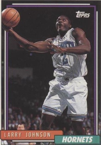 Larry Johnson 1992-93 Hoops #24 Charlotte Hornets | eBay