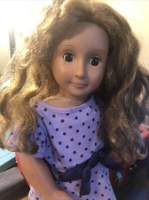 Our Generation doll Isa Brown Hair Brown Eyes HAIR NEEDS WASHING