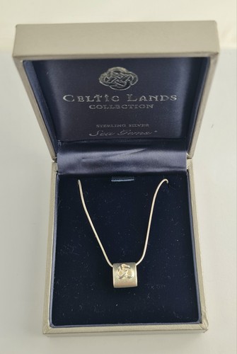 Vtg Celtic Lands Collection Sterling Silver Sea Gems Necklace 18" Chain Boxed - Picture 5 of 14