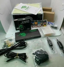 Dragonhawk Traditional Motor Machine Gun Power Supply Needles Grips Tattoo Kit