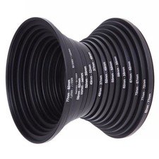 New DSLR Camera Lens Filter Adapter Ring 18pcs 37-82mm Eco-Friendly lightweight