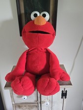 Vintage 2002 Fisher Price Sesame Street Big Book Elmo 30" Jumbo Plush B3398 FO