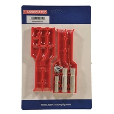 ASSOCIATED EQUIP 6216 Polarized A/N Plug,Red,Plug-In 45RK30