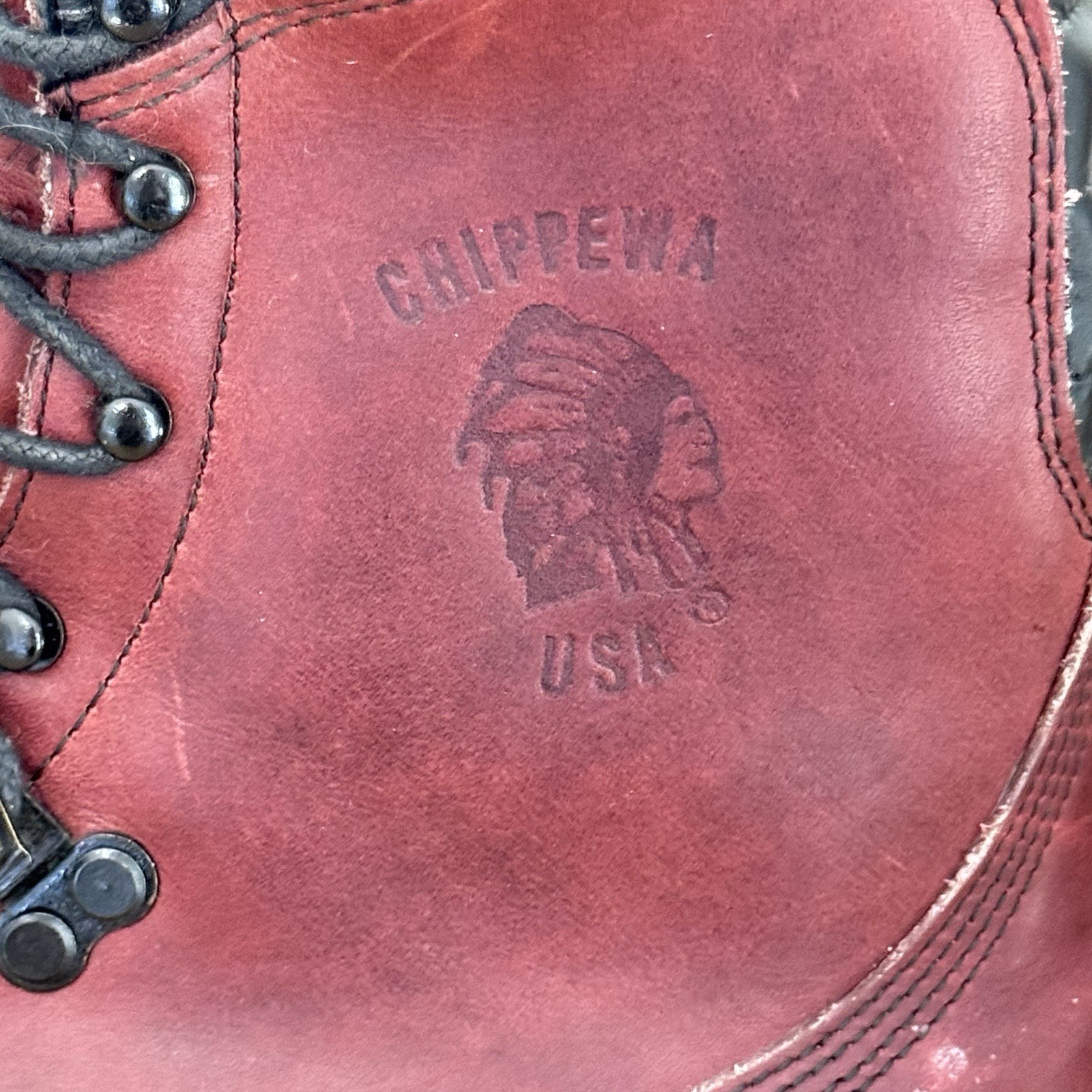 Vintage Chippewa Kush N’ Kollar Mountaineering Boots 9 E USA Vibram Shearling