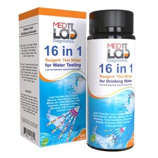 16 in 1 Drinking Water Test Kit Strips, 100 cnt. Home Quality for...