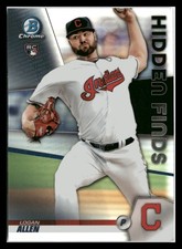 2020 Bowman #HF-LA Logan Allen Chrome Hidden Finds