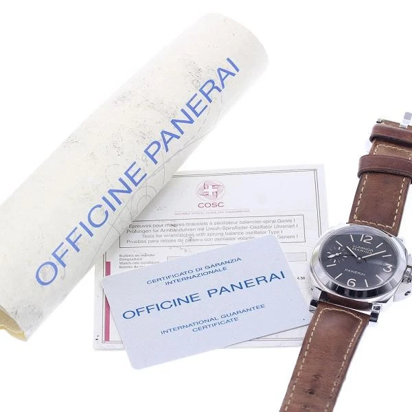 Panerai — Officine Panerai Luminor Marina 44mm PAM00588 44mm SS Black Dial Watch #C2682