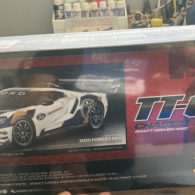 Tamiya TT-02 1:10 4WD Electric Shaft Touring Kit 2020 Ford GT Mk II 58689