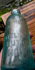 Montana Hutchinson SODA BOTTLE     ROCKY MOUNTAIN BOTTLING CO. BUTTE, MONT.