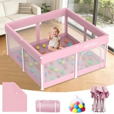 Foldable Playpen for Babies and Toddlers  Quick Setup 50  x50 Baby Playpen with...