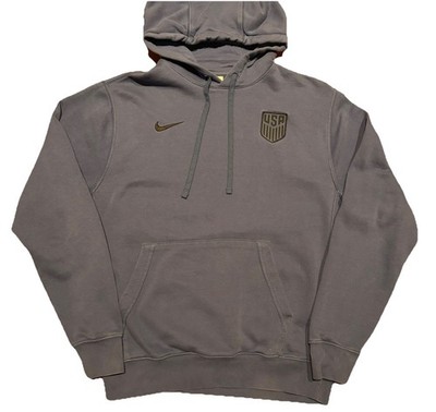 Nike USMNT USA Soccer Hoodie Men s Medium Blue Pullover Hooded Sweatshirt Fleece