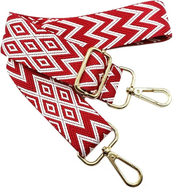 Verstellbarer Schultergurt Tasche Rot, Taschengurte Zum Wechseln, Taschengurt-image