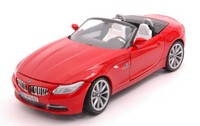 Motormax 1/24 Bmw Z4 2010 Rot Modellbau Statisches Modell Diecast