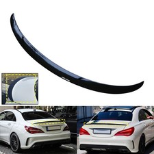 Schwar Glanz Heckspoilerlippe Flügel Lippe für Mercedes-Benz CLA Coupe C117 W117
