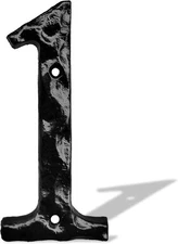 House Numbers for Outside/Cast Iron Home Address 5 5 inch, Number 1 