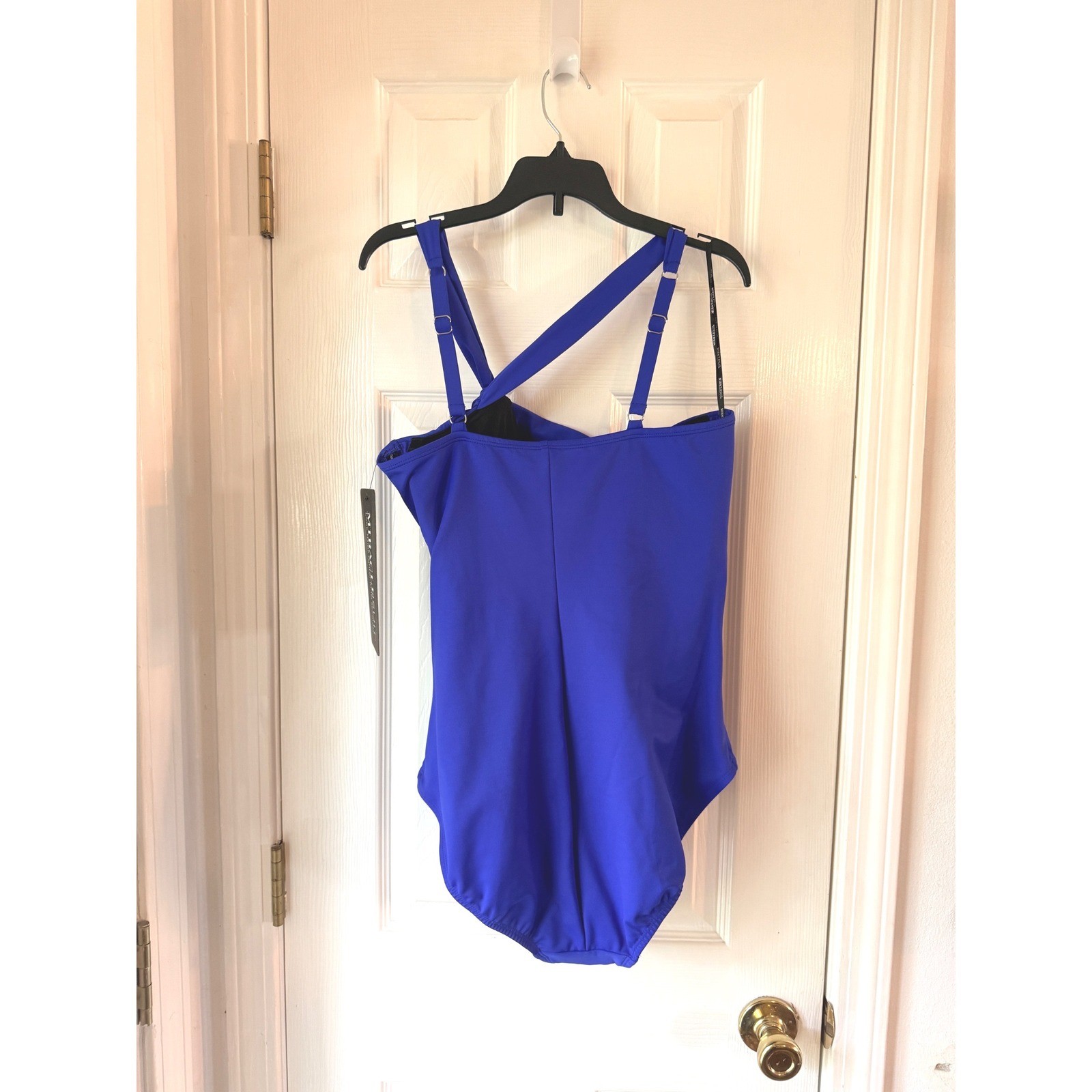 Miraclesuit Europa One Piece Swimsuit Delphine Blue Asymmetrical Halter 12 image 5