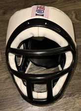 Vtg Pro Force Sparring Gear Face Mask White Size XL Extra Large 23.5-24” READ