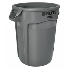Rubbermaid Commercial Fg263200gray Brute 32 Gal Round Heavy Duty Plastic Can,
