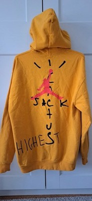Travis Scott x Nike Jordan Hoodie gelb.  Super Zustand, selten getragen