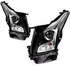Left+Right For 2013-2018 Cadillac ATS Headlights Assembly Projector Type