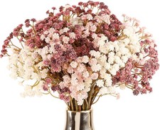 Baby Breath Flowers Artificial Bulk, 10Pcs Fake Gypsophila Plants Bouquets