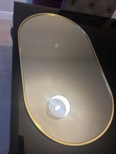 Gold Oval Wall Mirror 112cm By 83cm