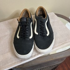 Vans Old Skool Leather Black White Sneakers