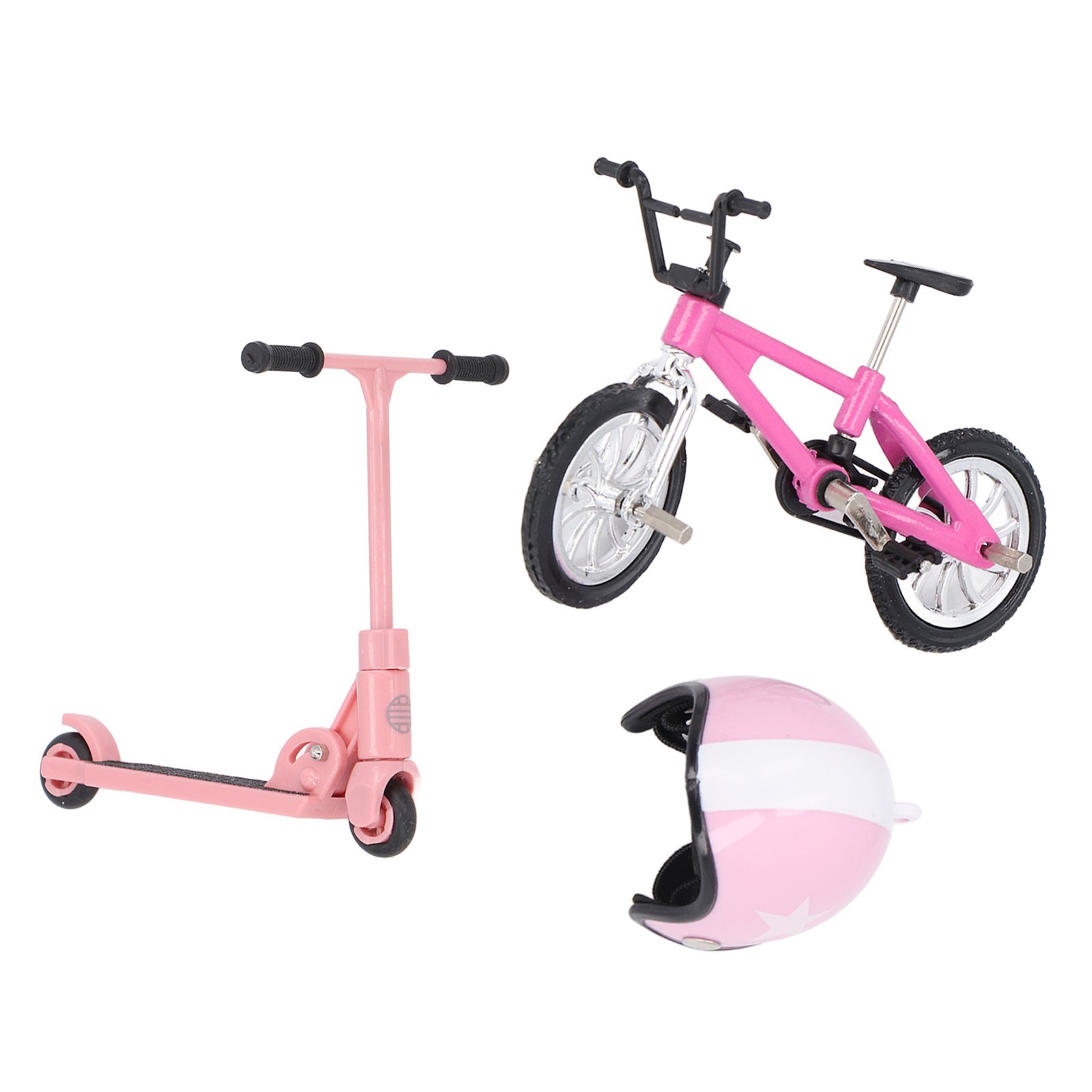 Realistic Miniature Bike Scooter Set For Dollhouse Decor Easy To Use*