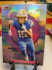 Ladd McConkey 2025 Topps Finest #169 Uncommon Refractor Los Angeles Chargers