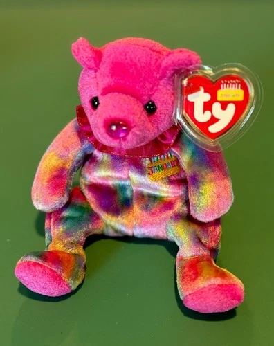 TY 2001 January Birthday Bear Beanie Baby MWMT – Vintage 🔑 PRIVATE COLLECTION