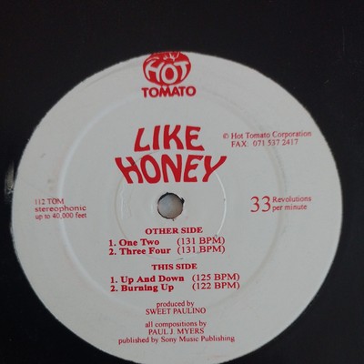 Like Honey (2) - One Two / Three Four, 12'', (Vinyl) unbenutzt neuwertig 