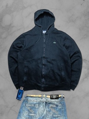 Lacoste Kapuzen Zip Jacke Größe L Herren Sweatjacke Schwarz