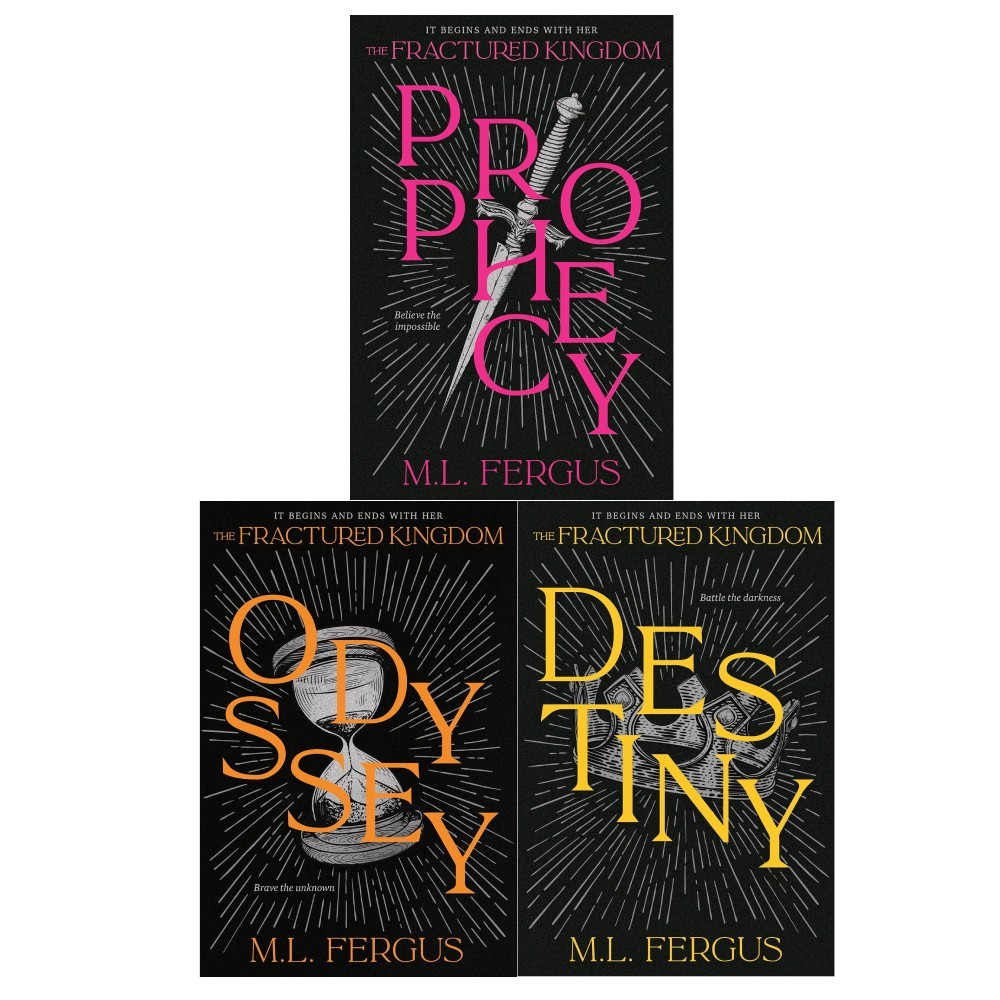 Fractured Kingdom Series By  M.L. Fergus 3 Books Collection Set Prophecy,Odyssey