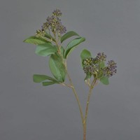 Artplants KüNstlicher Hartriegel Zweig Pango Mit Knospen, Dunkelviolett, 70Cm
