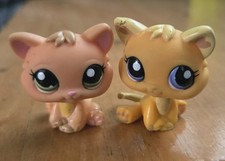 Littlest Pet Shop LPS Authentic Kitten Cat #114 Orange Baby Kitty #2020 Lot Of 2