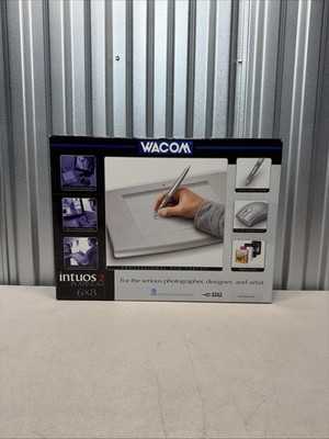 NEW Wacom Intuos 2 Platinum XD-0608-U 6x8 Graphics Drawing Tablet