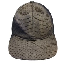 Chef Works Baseball Cap Black Brown Mesh Adjustable Slideback Breathable Hat OS