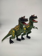 2x Chap Mei Ceratosaurus Dino Figuren Set Ceratosaurier Dinosaurier Gr&uuml;n Gelb